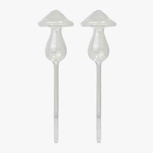 Mushroom Self-Watering Glass Planter Set