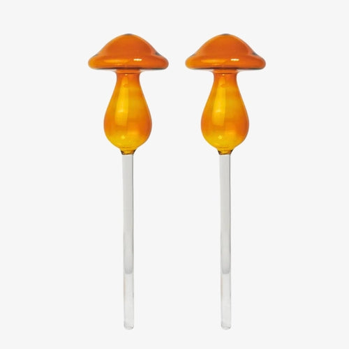 Mushroom Self-Watering Glass Planter Set