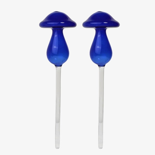 Mushroom Self-Watering Glass Planter Set