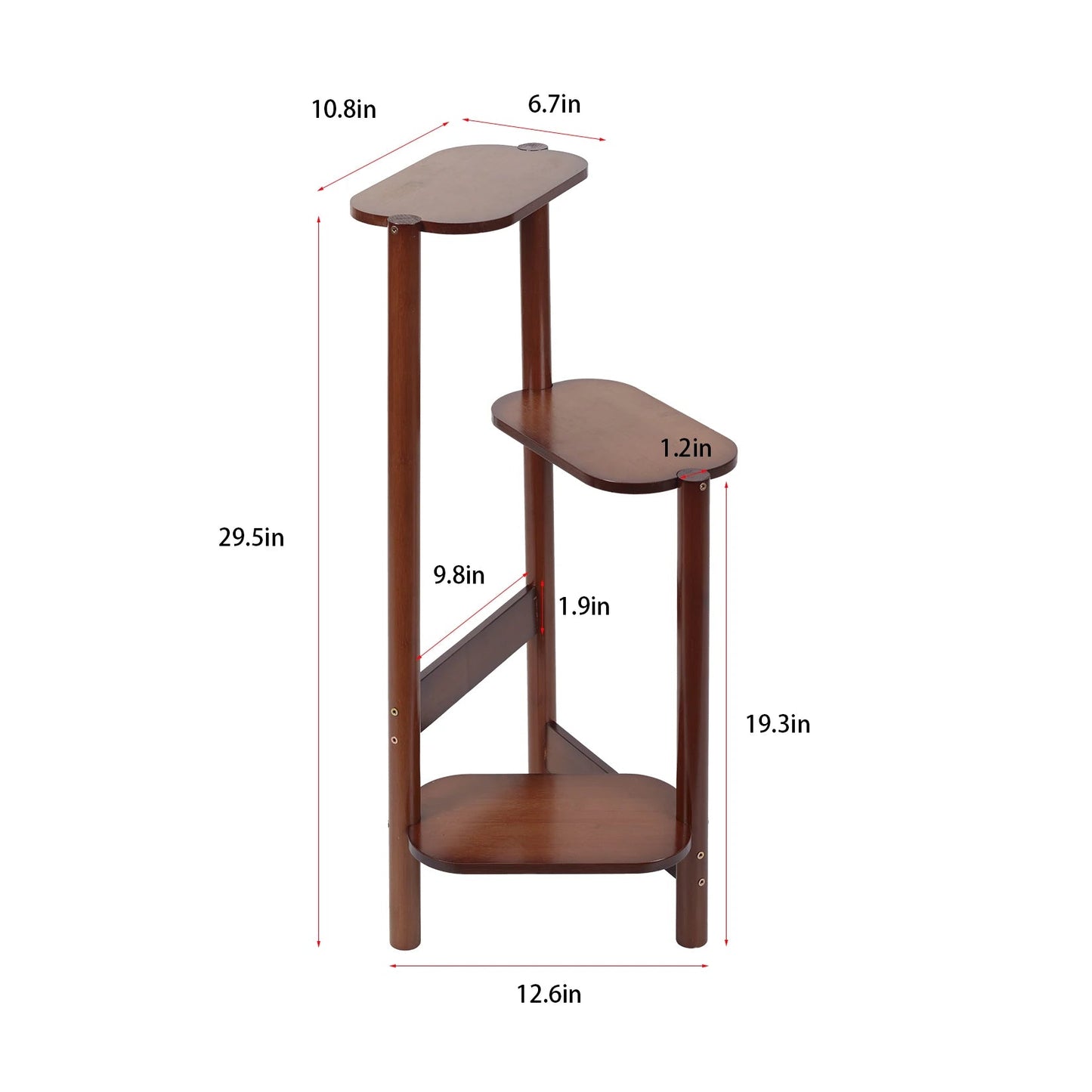 3-Tier Bamboo Plant Stands Indoor, Plant Stand Holder, Corner Plant
