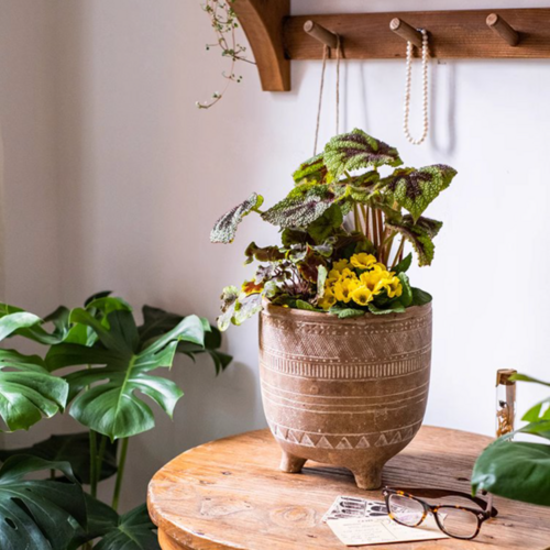 Bohemian Red Clay Planter