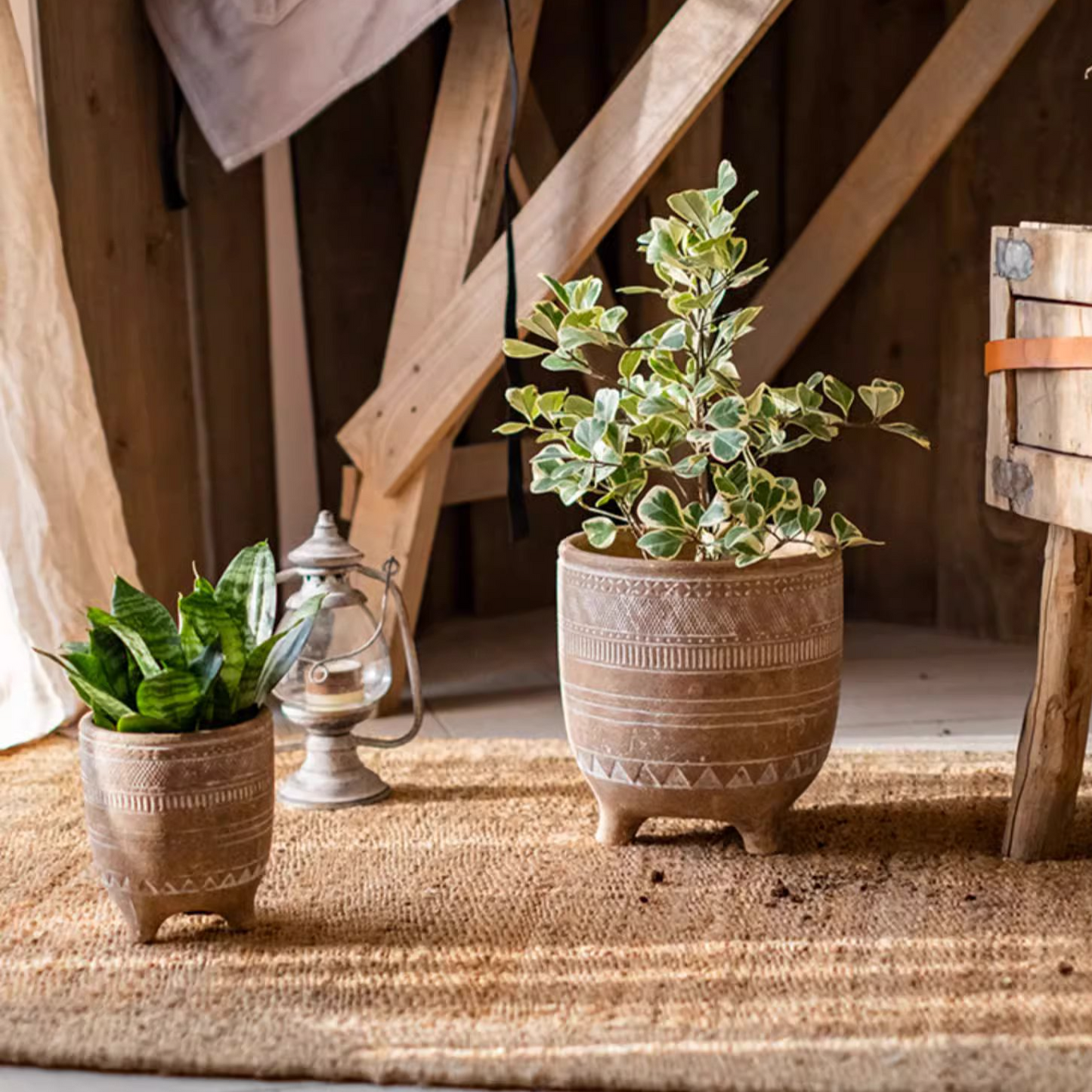 Bohemian Red Clay Planter