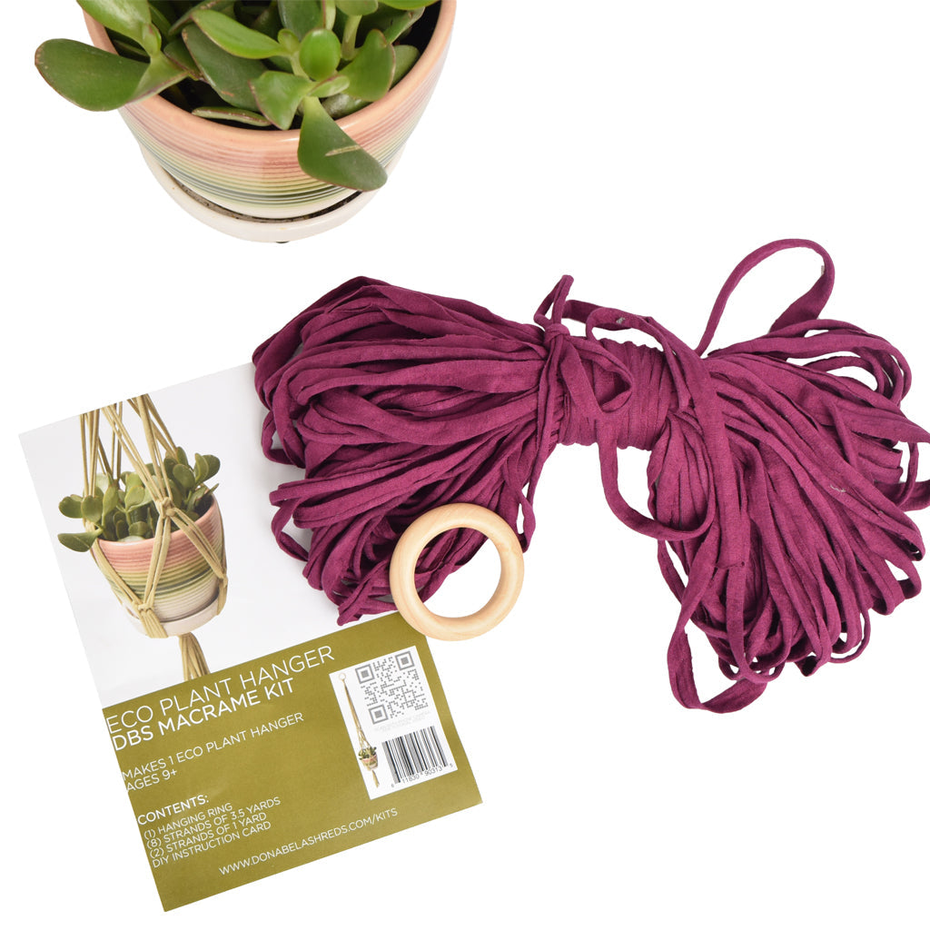 DIY Eco Macramé Plant Hanger Kit