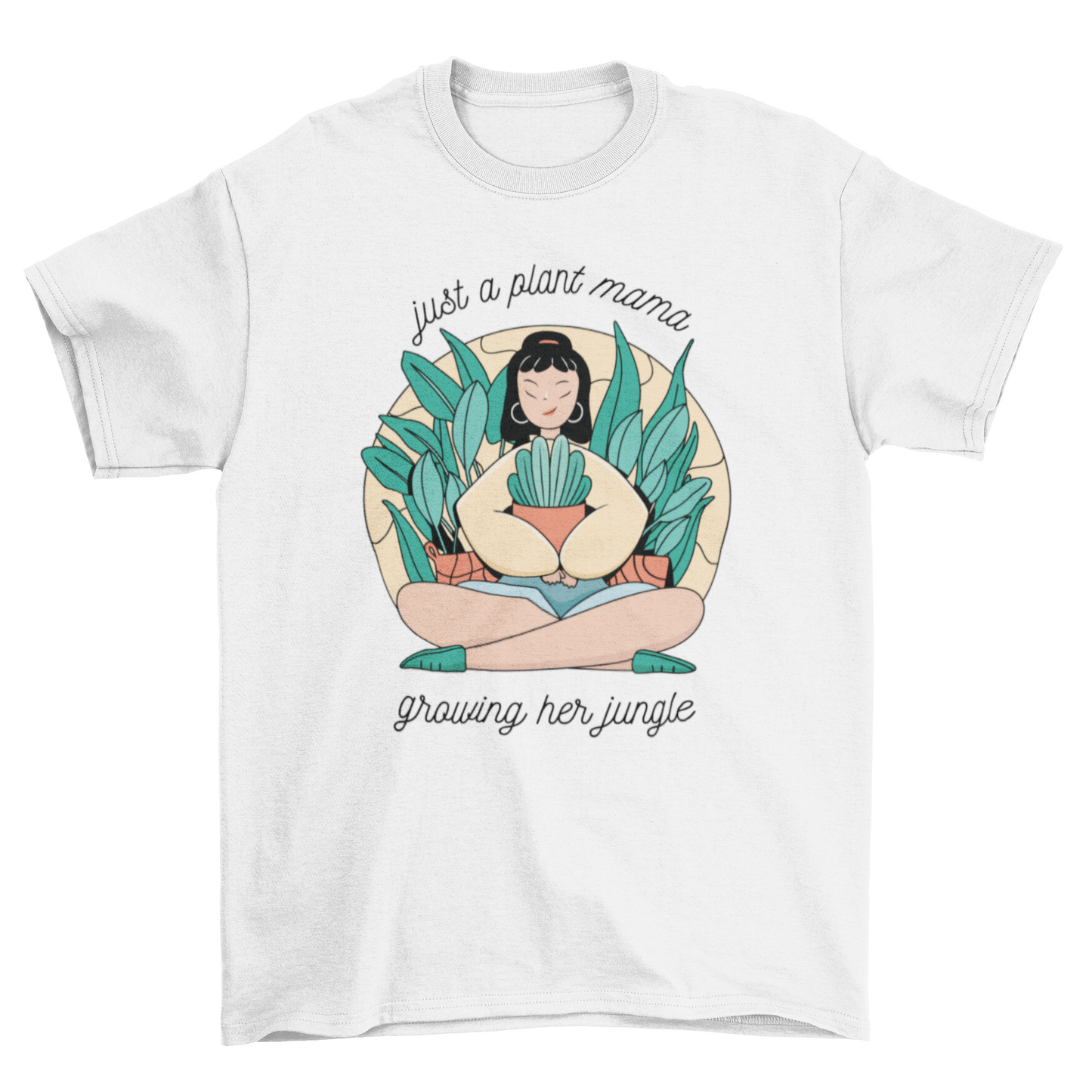 Plant mama t-shirt design