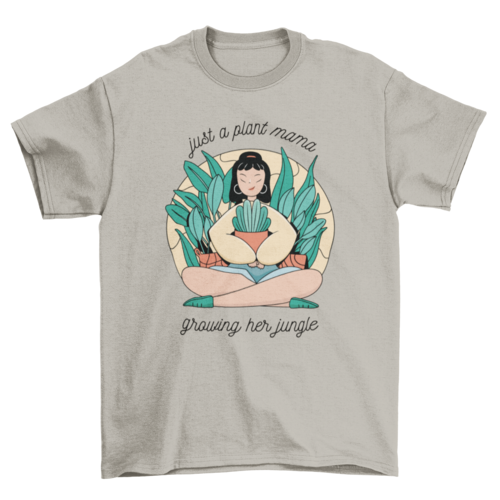 Plant mama t-shirt design