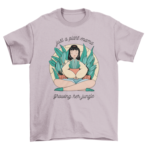 Plant mama t-shirt design