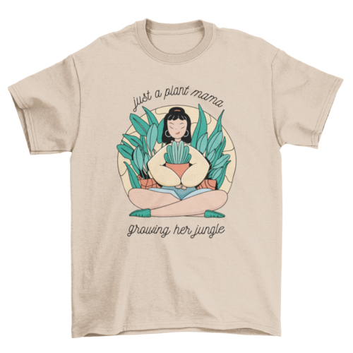 Plant mama t-shirt design