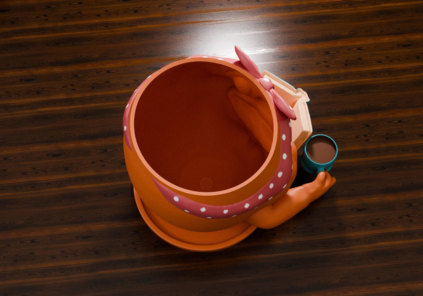 Cute Potted Plant Pot with Coffee Cup and Book | Potted Plant Cute |