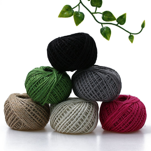 1 Roll Multicolor 50M Natural Burlap Hessian Jute