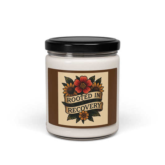 Rooted in Recovery Soy Candle | Aromatherapy, Home Decor, Mindfulness Gift, Self-Care, Wellness