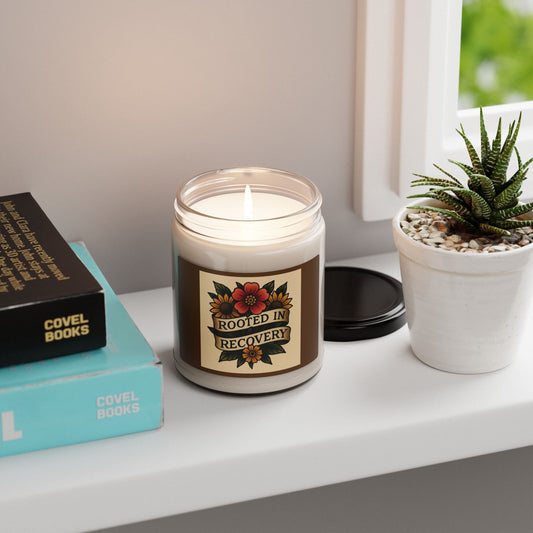 Rooted in Recovery Soy Candle | Aromatherapy, Home Decor, Mindfulness Gift, Self-Care, Wellness
