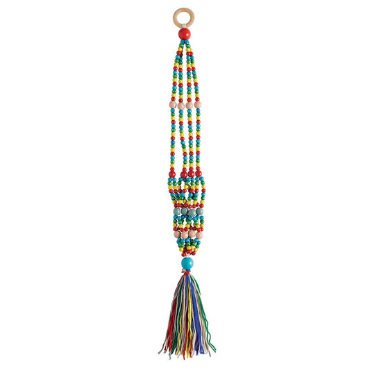 Rainbow Macrame Plant Holder | Bohemian Decorative Hanging Flowerpot
