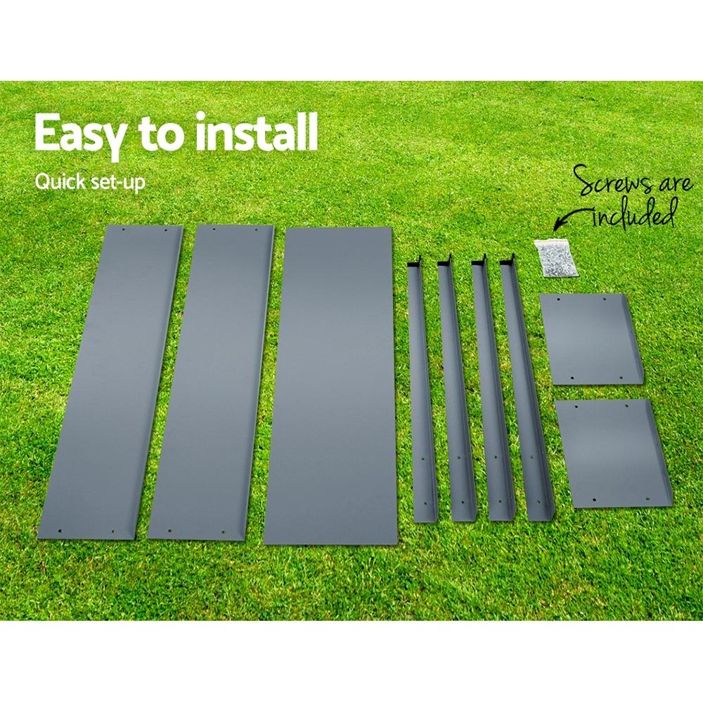 Green Fingers Garden Bed Elevated 100X80X30cm Planter Box Container