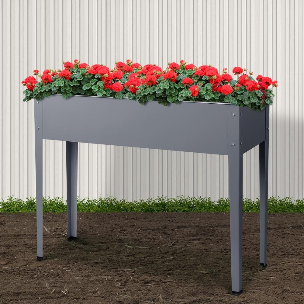 Green Fingers Garden Bed Elevated 100X80X30cm Planter Box Container