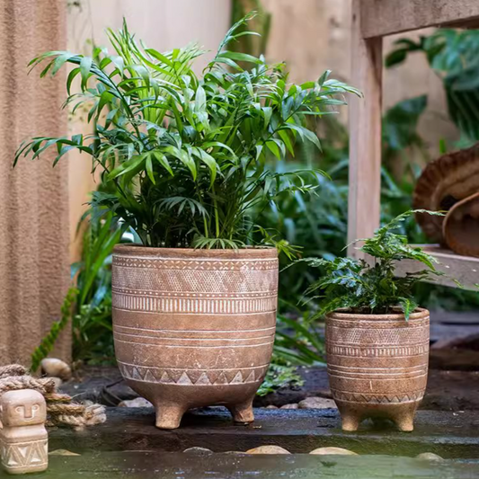 Bohemian Red Clay Planter