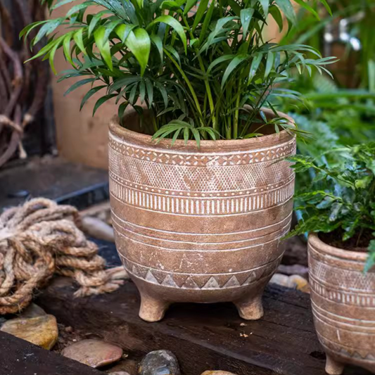 Bohemian Red Clay Planter