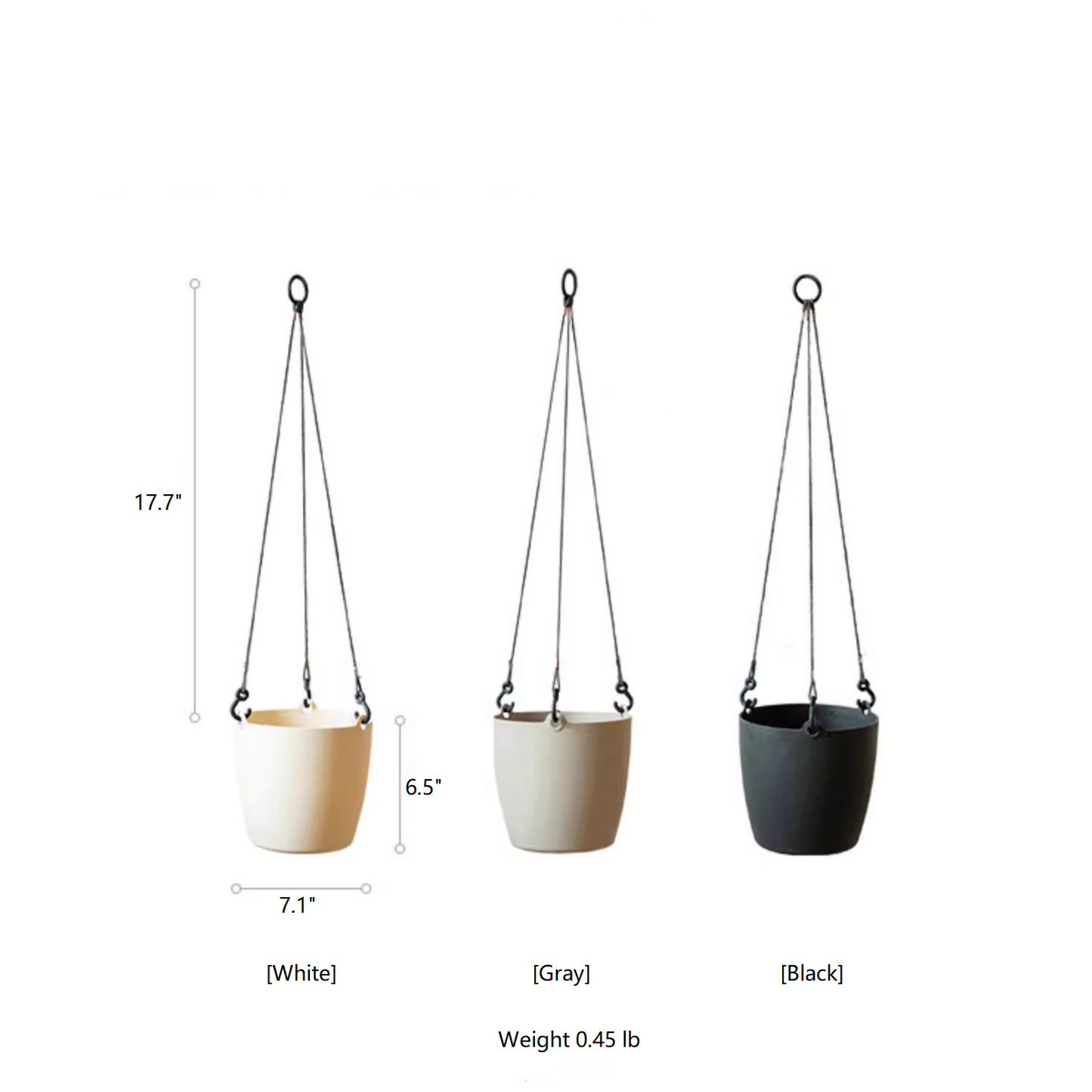 Modern Resin Hanging Planter