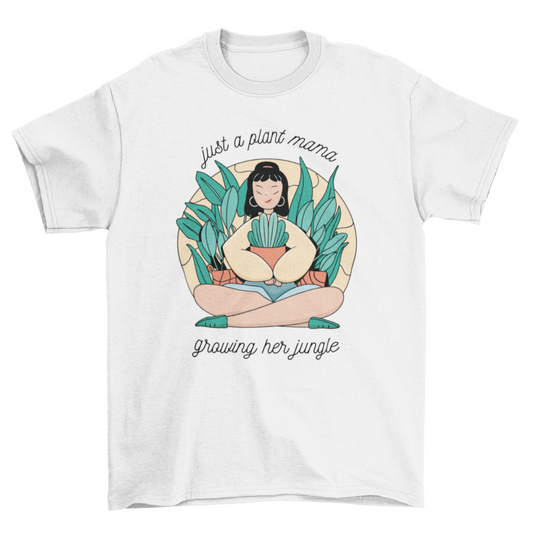 Plant mama t-shirt design
