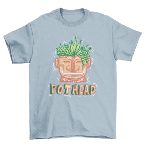 Head with plants t-shirt