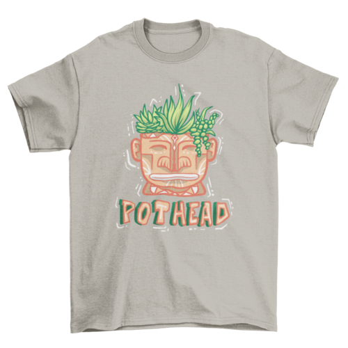Head with plants t-shirt
