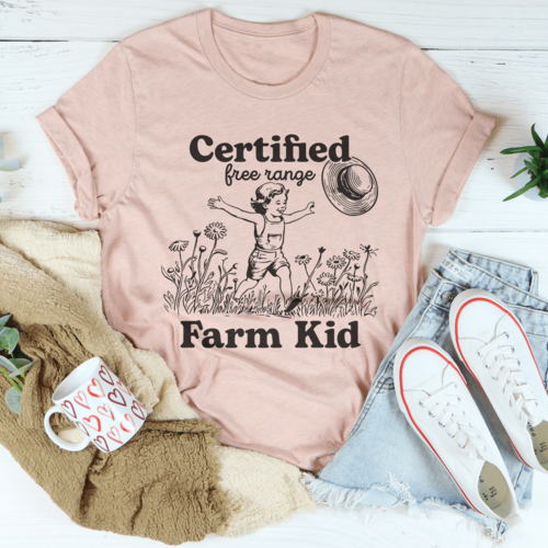 Certified Free Range Farm Kid Tee