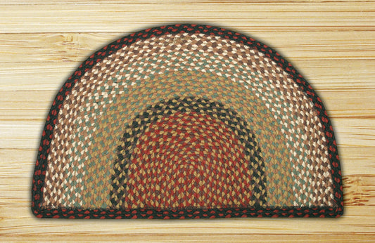 Earth Rugs 32-LG019 Burgundy-Mustard Rug Slice