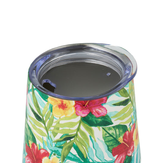 DRINCO® 12oz Insulated Tumbler Glass (Tropical Hues)