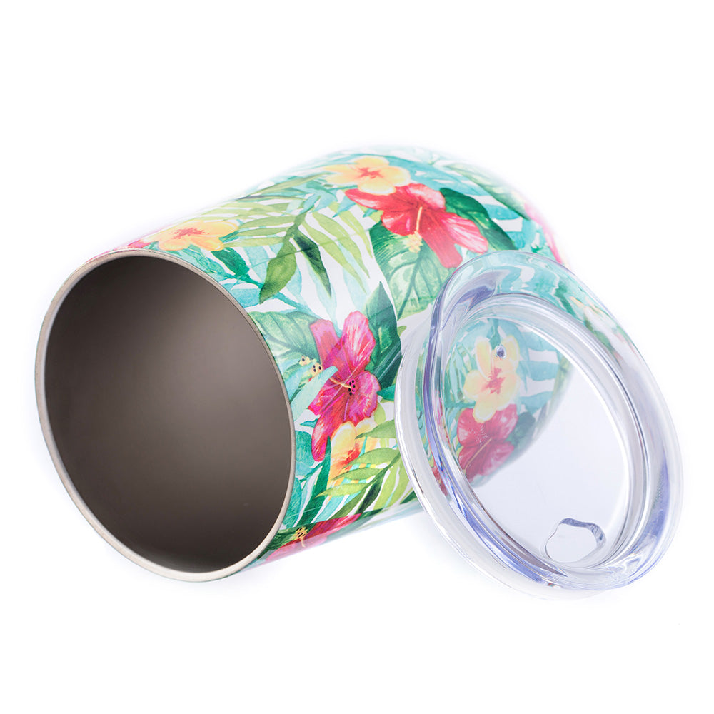 DRINCO® 12oz Insulated Tumbler Glass (Tropical Hues)