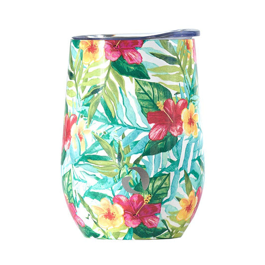 DRINCO® 12oz Insulated Tumbler Glass (Tropical Hues)